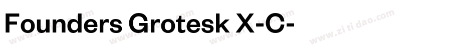 Founders Grotesk X-C字体转换